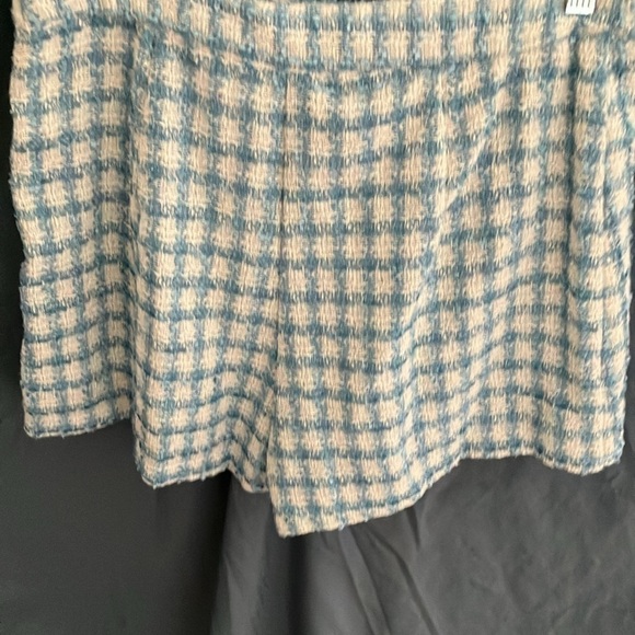Jason Wu: Sky Blue/White Tweed Cropped Blazer & Skort Set- size 10 - Picture 12 of 16